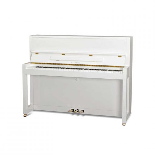 Feurich Klavier Mod. 115 Premiere in Weiss Messing