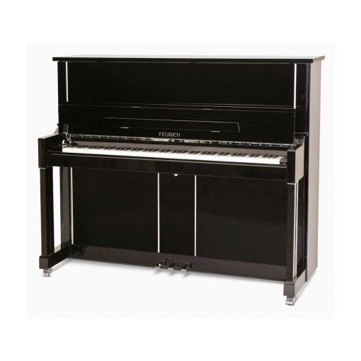 Feurich Piano Mod 125 - Design in Schwarz Chrom